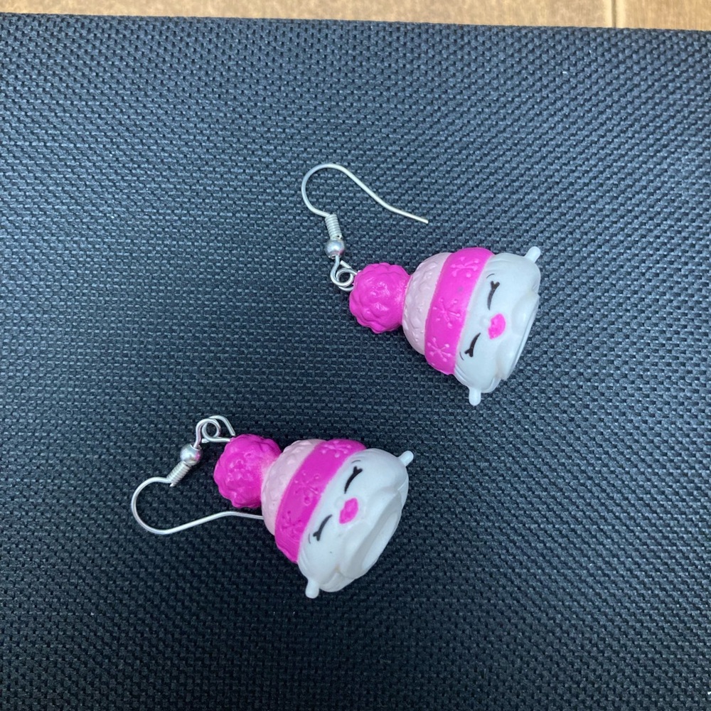 Shopkins Beanie earrings